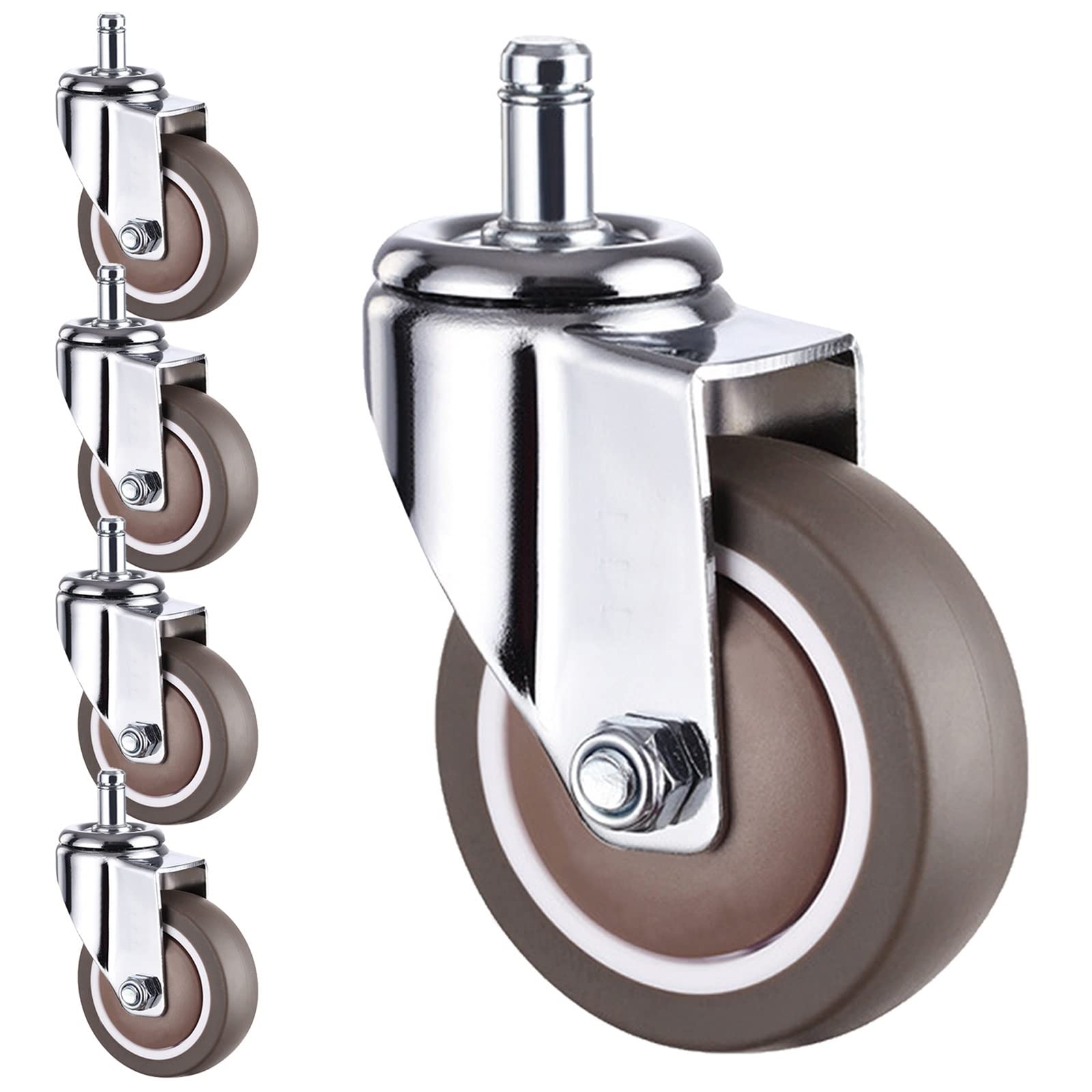 Amazon.co.jp: 5個 Caster オフィスチェア用キャスター 穴直径11mm